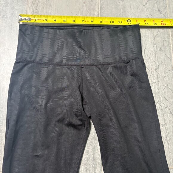 Adidas Climalite Mid Rise Capri Leggings Light Pattern Black Size Small - Picture 6 of 11